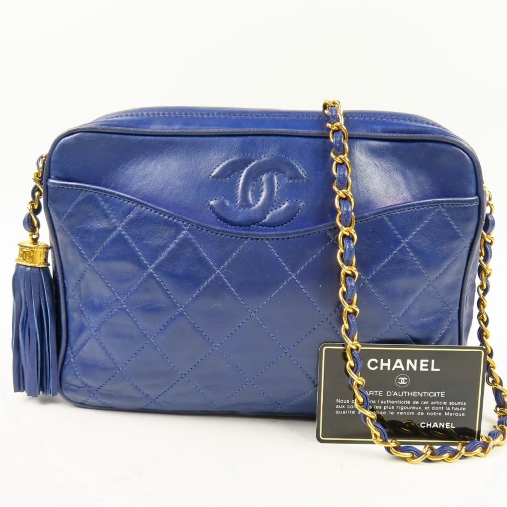 Chanel Leather Camera Bag crossbody purse